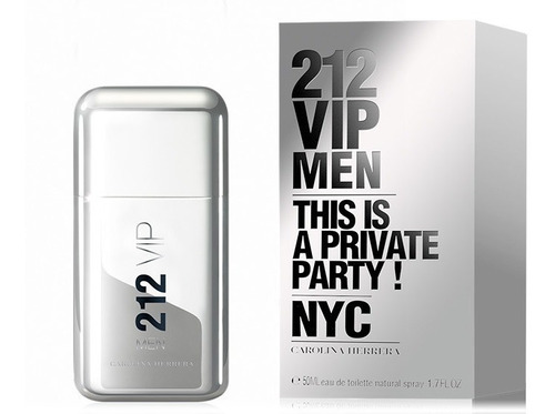 Perfume 212 Vip Men C Herrera X 50ml Original + Obsequio