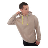 Polerón Hombre Deportivo Hoodie Taupe Corona