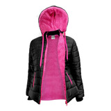 Campera Inflable De Mujer Con Polar. Brocatto