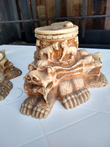 Los Antiguos Pies De Lámparas De Alabastro Figuras Indias