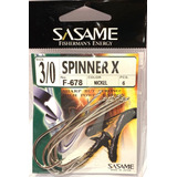 Anzuelo Sasame Spinner X Nickel Ojal Para Variada Medidas 