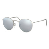 Ray Ban Rb3447n Round Plateado Plateado Espejo