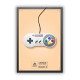 Placa Decorativa Controle Super Nintendo - Gamer - Retro 