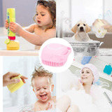 Esponja De Silicone Para Banho  Dispenser Shampoo / Sabonete