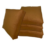 4 Almohadones De Gabardina Con Cierre 60x60