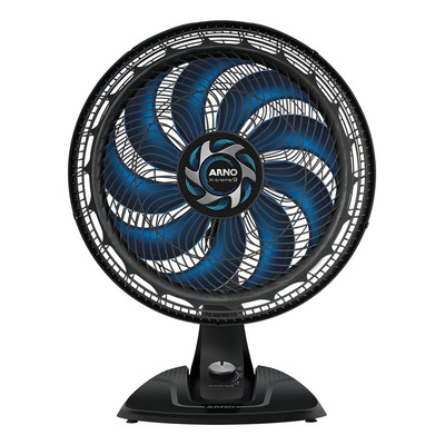 Ventilador Arno X-treme 9 De Mesa 40cm VE90 Cor Preto Pás Azul | Parcelamento sem juros