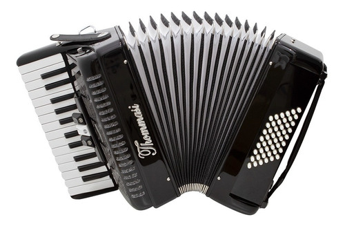 Acordeon 48 Baixos 26 Teclas Ta 4803 Preto Thommasi