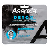Asepxia  Detox Mascarilla Con Carbón 10 Unidades