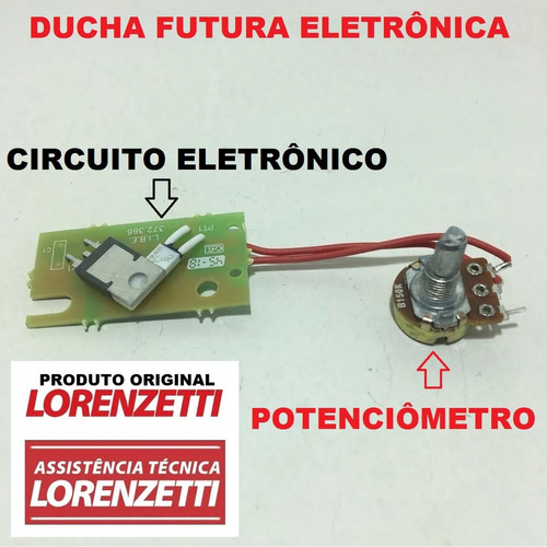 Potenciômetro Eletrônico Ducha Lorenzetti Futura Nova F-150