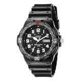 Reloj De Buceo De Resina Negra Casio