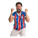 Camisa Bahia Oficial Torcedor Tricolor Esquadrão Masculina