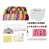 Kit De Arcilla Polimerica Moldeable Diy Plastilina 70 Color