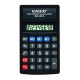 Calculadora Kadio Kd-815 8 Dígitos Portable Bolsillo + Pila Color Negro