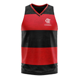 Camisa Flamengo Regata Símbolo Vermelho E Preto Licenciada