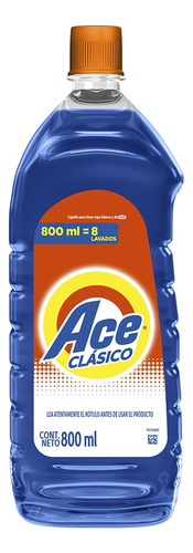 Jabón Líquido Ace Clásico Floral Botella 800 ml