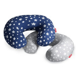 Paquete De 2 Fundas De Almohada De Lactancia Gris Y Azul Mar