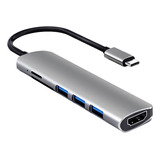 Adaptador Usb-c A Hdmi 6 En 1 Macbook Pro/air/huawei Mate