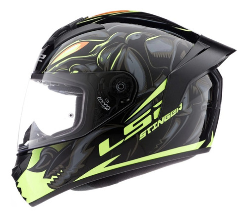 Casco Integral Moto Ls2 352 Rookie Stinger Con Alerón Na