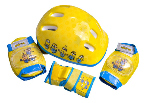 Kit Proteção Minions Completa Skate Patinete Bike Infantil