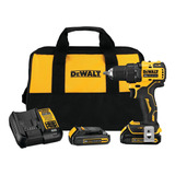 Combo Taladro/atornillador ½ 20v Max* Atomic + 2bat Dewalt Color Amarillo