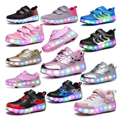 Tenis Led Patines With 2 Redles, Skate Shoes | Meses sin interés