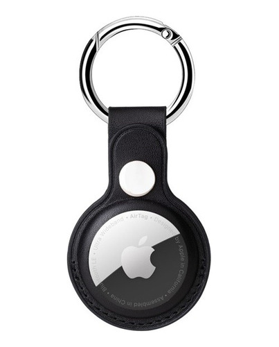 Funda Compatible Apple Airtag Localizador Perro Gato Negro