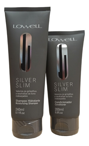 Kit Silver Slim Shampoo E Condicionador Lowell