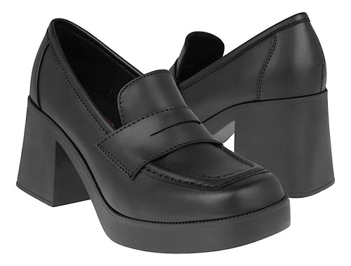 Zapatos Dama Stylo 136-01 Simipiel Negro