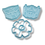 Kit Cortantes Transformers Optimus Prime Decepticons Cookies