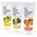 Espuma Jabon De 6 Frutos Naturales / Limpieza Facial (3pz)