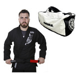 Kimono De Jiu-jitsu + Bolsa Esportiva + Faixa Oficial