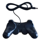 Controle Joystick Usb Analogico Dualshock Para Pc E Notebook Cor Preto