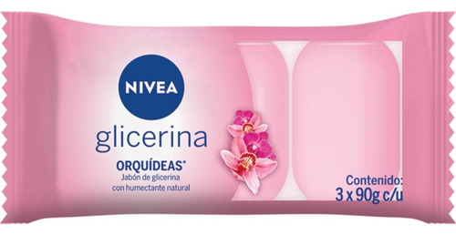 Nivea Jabon Barra De Glicerina Orquideas Pack 3x90g