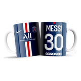 Taza Personalizada De Camiseta Messi Psg Importada Premium