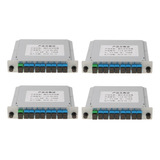 4pc 1 A 8 Plc Fibra Óptica Ftth Splitter Sc / Upc Interfaz