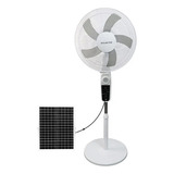 Ventilador Recargable Solar Luz Led Usb 228f