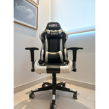 Silla Gamer Power Group Blanca Y Negra