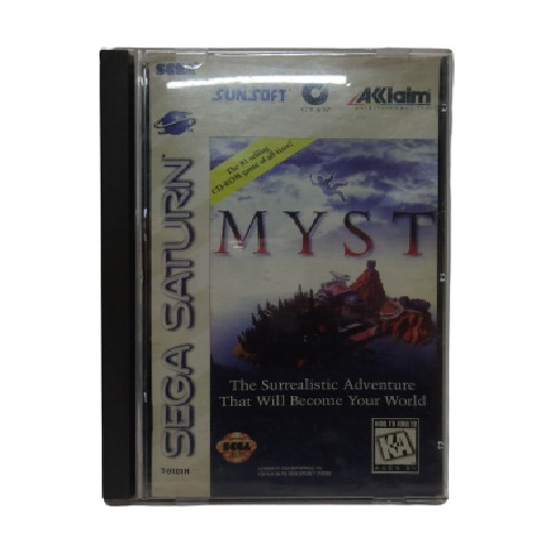 Cd Sega Saturn Myst Original Com Caixa Acrílica E Manual