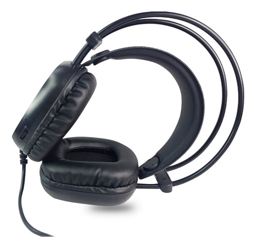 Fone D Ouvido Headset Gamer Com Microfone 7leds -made Basics Cor Preto Cor Da Luz Led