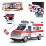 Ambulancia De Emergencia Con Control Remoto De Juguete Niños