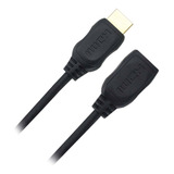 03 X Cabo Extensor Hdmi 2 Metros 2.0 - 4k - Fêmea X Macho