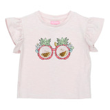 Polera M/c Niña Print Rosado Hush Puppies