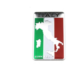 Emblema Adesivo Alto Relevo Mapa Italia Metal P/ Carro Moto