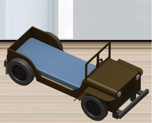 Cama Infantil Auto Jeep