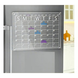 Pizarra Acrílica Calendario Mensual Magnético Refrigerador
