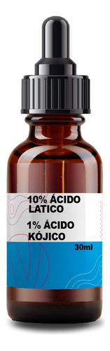 Sérum Ácido Lático 10% + Kójico Clareador De Manchas 30ml Momento De Aplicação Noite Tipo De Pele Todo Tipo De Pele