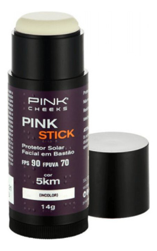 Protetor Solar Facial Pink Stick 5km Incolor 14g Pinkcheeks 