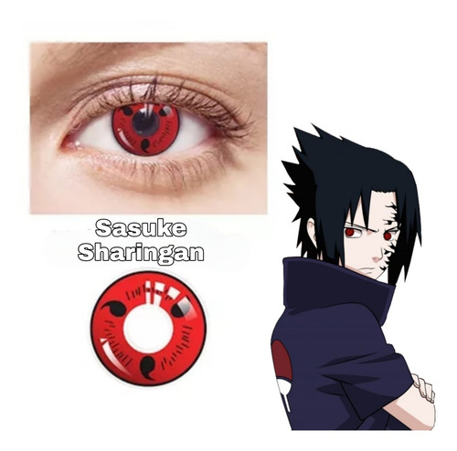 Lentes De Contacto Sharingan Y Mangekyo Naruto Fantasia Cosp