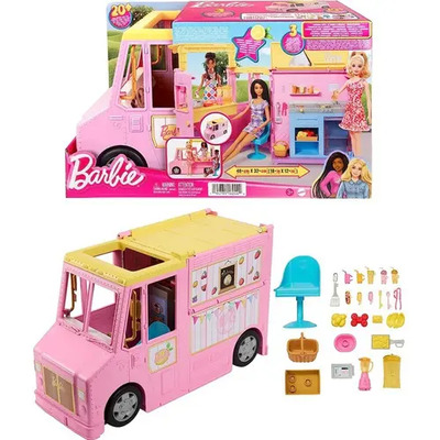 Camión De Limonada Barbie Beach, Más De 20 Piezas, Mattel Hp Color Rosa flamingo | Envío gratis