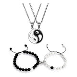 Juego De 4 Pulseras De Atracci N Mutua Para Parejas Yin Yang